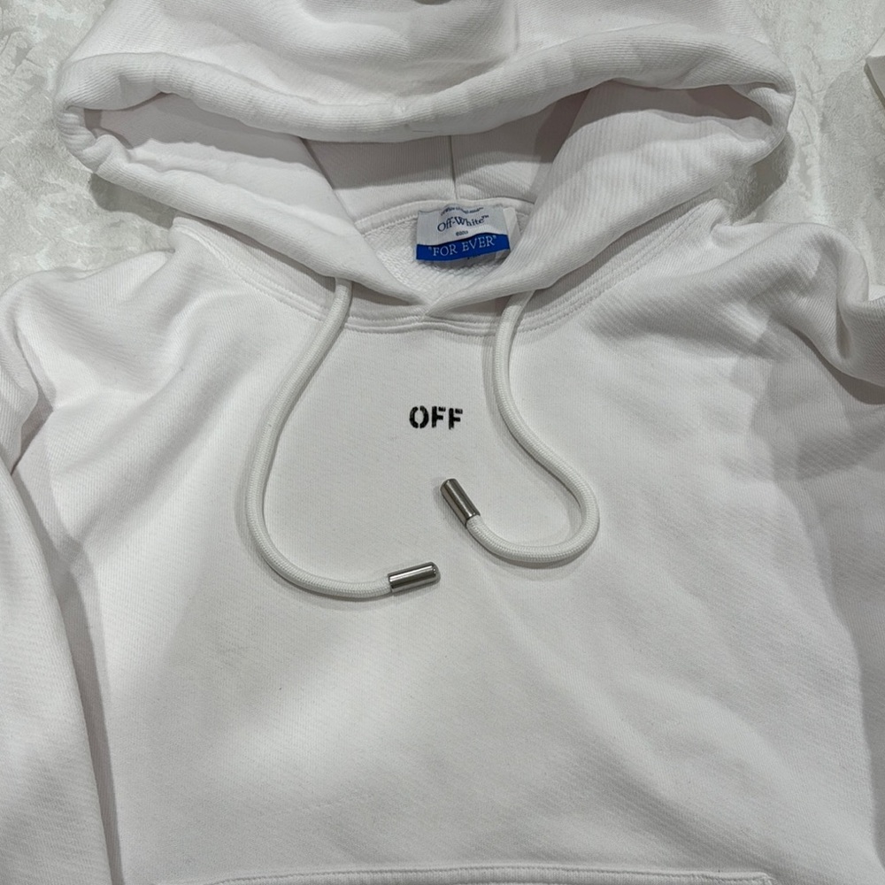 White Hoodie with 'OFF' OFF-WHITE Brand New without Tags